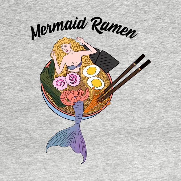 Cute Asian mermaid ramen by Cute_but_crazy_designs